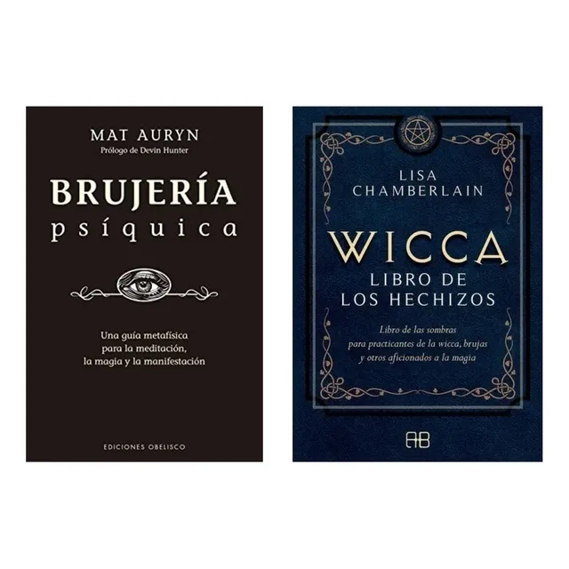 Brujeria Psiquica + Wicca Libro De Los Hechizos - 2 Libros