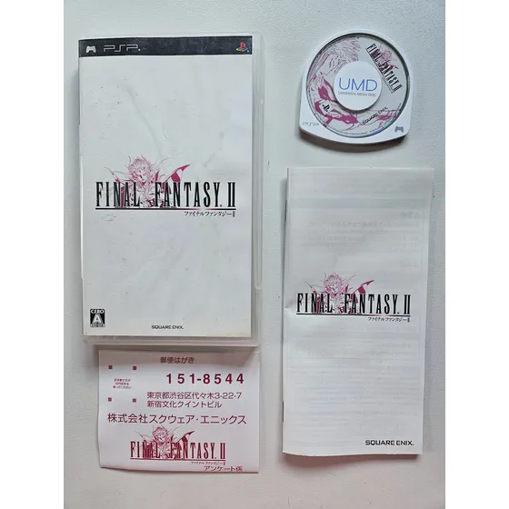 Jogo Final Fantasy Ii Psp Original Japonês Fisico