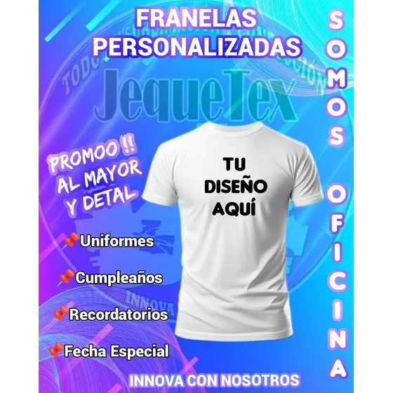 Franela Personalizada Sublimada