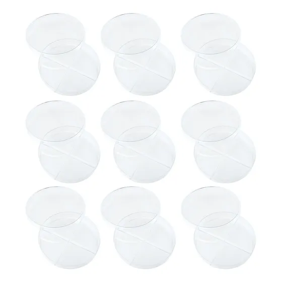 Placas De Petri De Plástico Para Experimentos Escolares, 10 