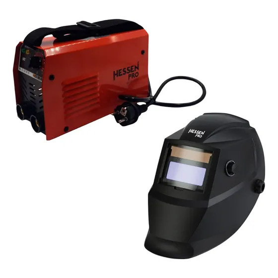 Combo Soldadora Inverter Heesen + Careta Soldar Solar Uv