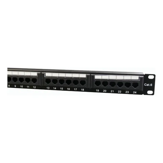 Patch Panel 24 Puertos Cat 6 Rackeable