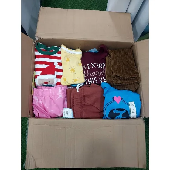 Caja De 100piezas - Ropa Importada Variada De Niños Y Niñas 