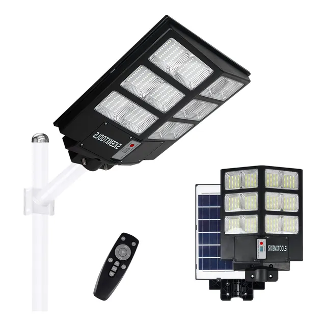 Sicenxtools 600w Luz Calle Solar Estacionamiento Al Aire Led