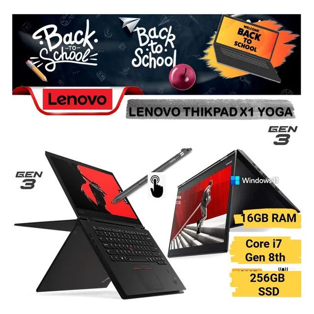 Lenovo Thinkpad X1 Yoga 3rd I7-8650u 1.90 Ghz 16gb 256gb