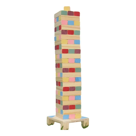 Jenga Super Gigante 1 Metro Xl + Dado + Banquito Sheli 0001