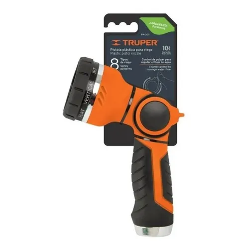 Pistola De Riego 8 Funciones Con Gatillo Plastica Truper