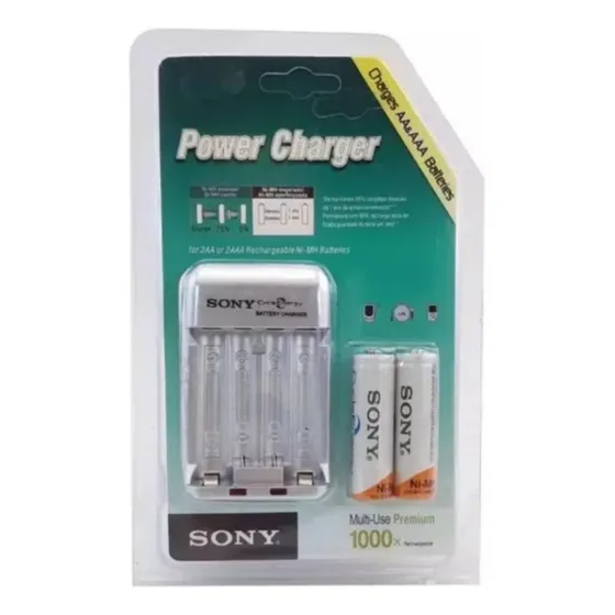 Cargador Baterias Pilas Recargables Aaa Sony Multiuso