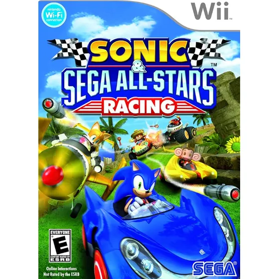 Sonic Sega All Stars Racing Nintendo Wii Em Mídia Física