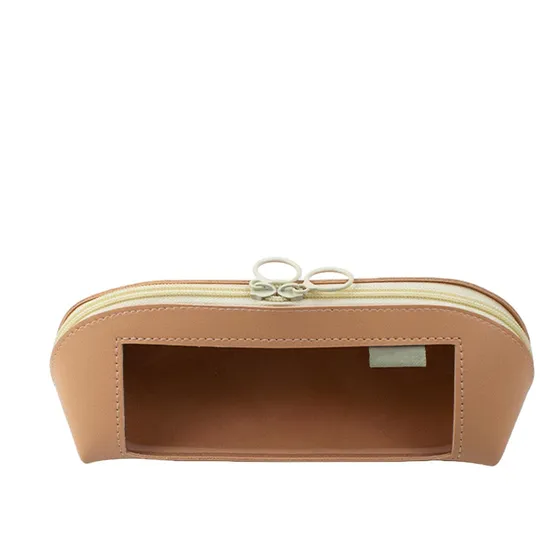 Estuche Grande Para Lápices Organizador Transparente De Con