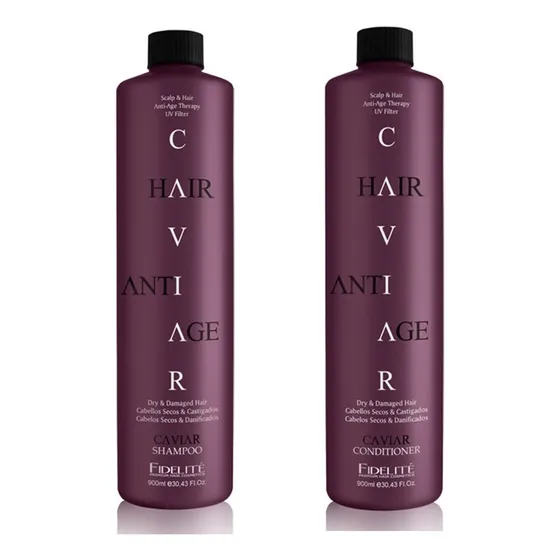 Shampoo Y Acondicionador Secos Y Castigados  Fidelite 900 Ml