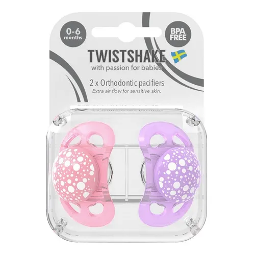 Chupetes Bebé Twistshake 2 Unidades 0-6 Meses