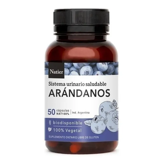 Arándanos Sistema Urinario Saludable Natier 50 Capsulas
