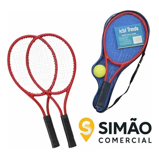 Kit 2 Raquetes De TĂȘnis + Bola Marca Quadra + Capa Kit 2 Raquetes De TĂȘnis + Bola Marca Quadra + Capa