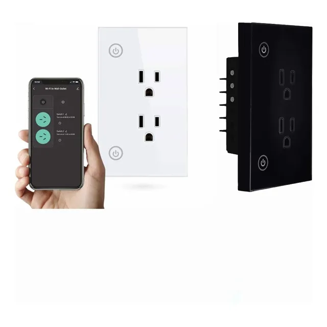 Tomacorriente Inteligente Wifi Tuya Smart 15a Alexa, Google
