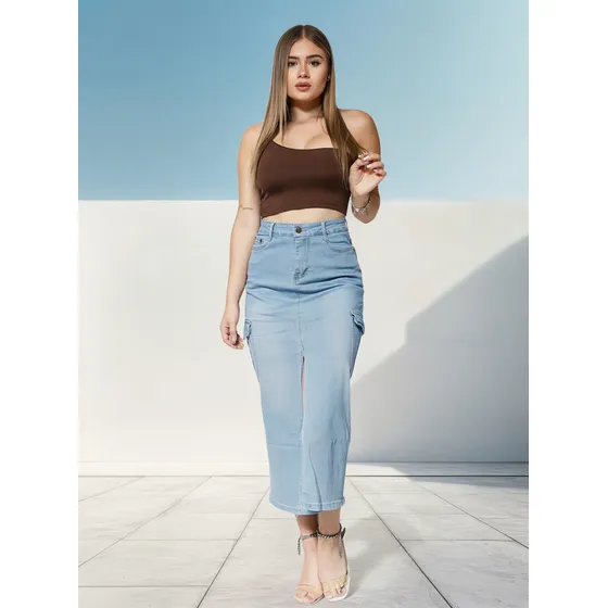 Falda  Juvenil Maxi Largas Full Push Up