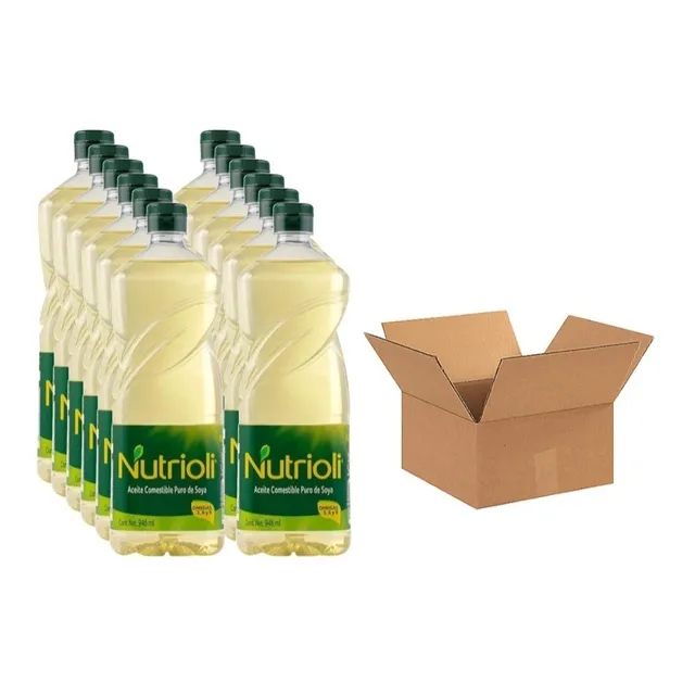 Aceite Puro De Soya Nutrioli 946ml Caja Con 12pzas