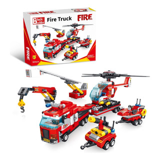 Juego De Bloques De Construcción De Camión De Bomberos Block Juego De Bloques De Construcción De Camión De Bomberos Block