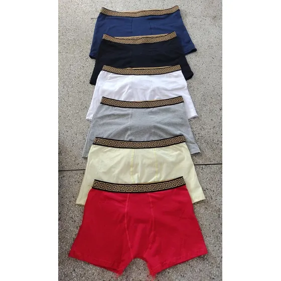 Kit 5 Cueca Box Algodão Premium Versaci Na Promoção Verão  