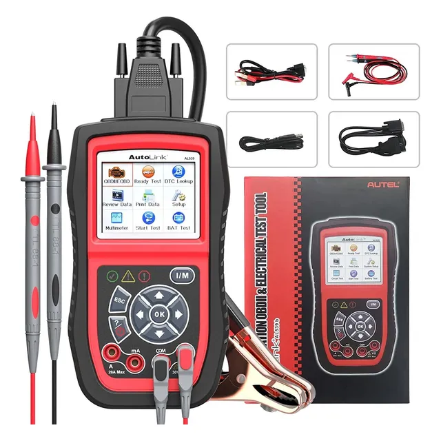 Autel Al539b Escáner Obd2, Multimetro Y Baterias Factura