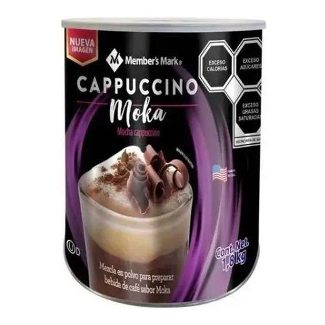 Cafe Capuccino Moka Members Mark 1.8 Kg en polvo
