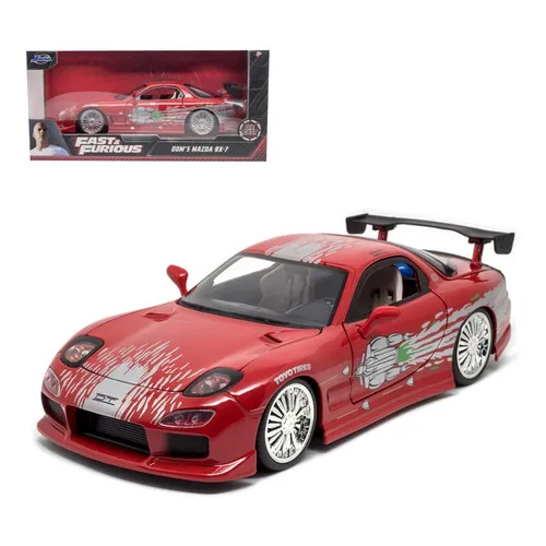 Coche miniatura Mazda Rx-7 Dom Fast And Furious 1/24 Jada Red