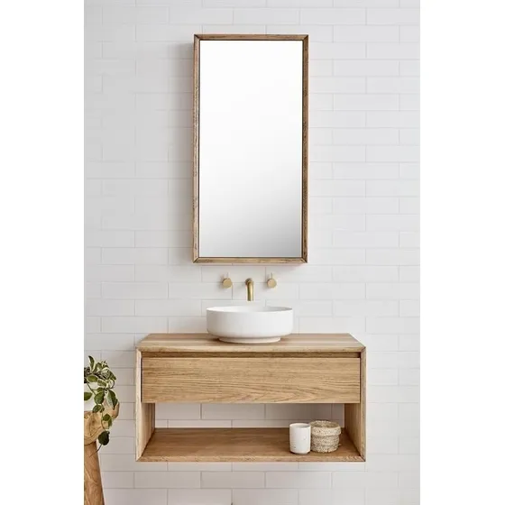 Mueble Para Lavamanos De Madera Elegante 
