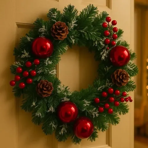 Floral Hoop Wreath Artificial Floral Wreath For Nursery Blue