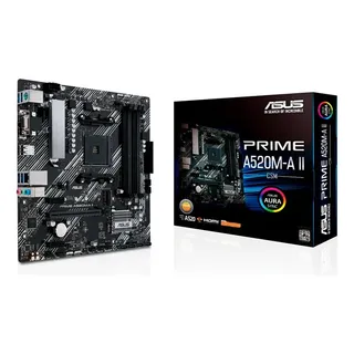 Tarjeta Madre Asus Prime A520m-a Ii Csm Amd Am4 Ddr4 Atx Negro