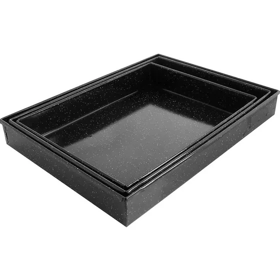 Asadera Enlozada Fuente Bandeja Horno Parrilla 40x60x5cm