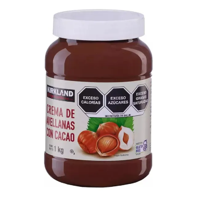 Crema De Avellanas Kirkland 1kg Gluten Free Tipo Nutella