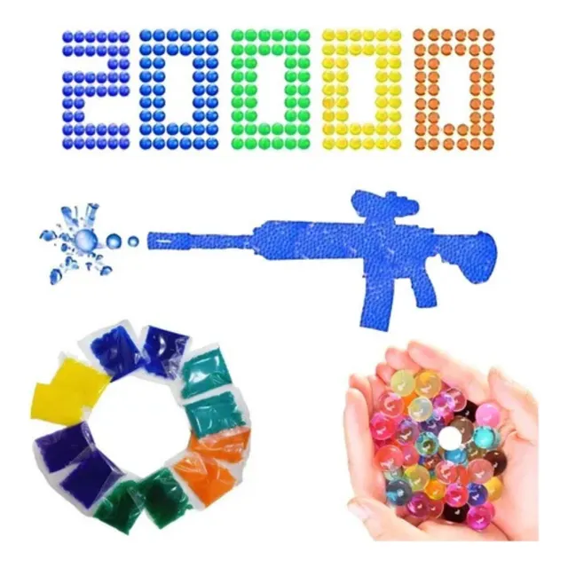 Balines De Hidrogel Repuestos Para Pistola X 20 Mil