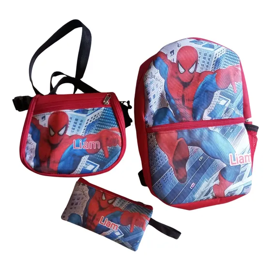 Combo Preescolar Morral Lonchera Y Cartuchera 