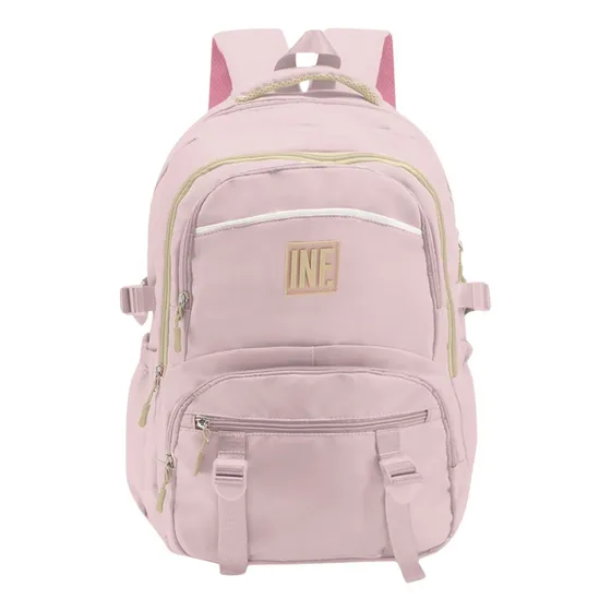 Mochila Urbana De Mujer Influencer 68.3233 Escolar Universidad 18" Institute Reforzada Color Rosa