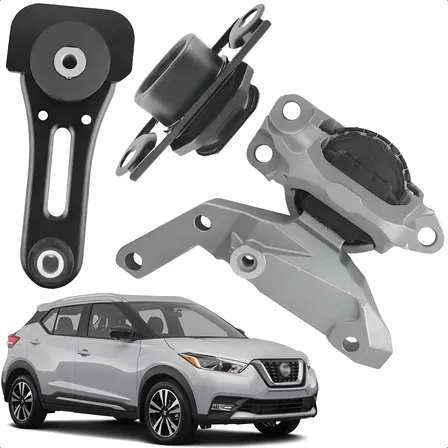 Kit 3 Coxim Motor Câmbio Nissan Kicks 1.6 2016 A 2022 Ano E Carro Olhar Descrição