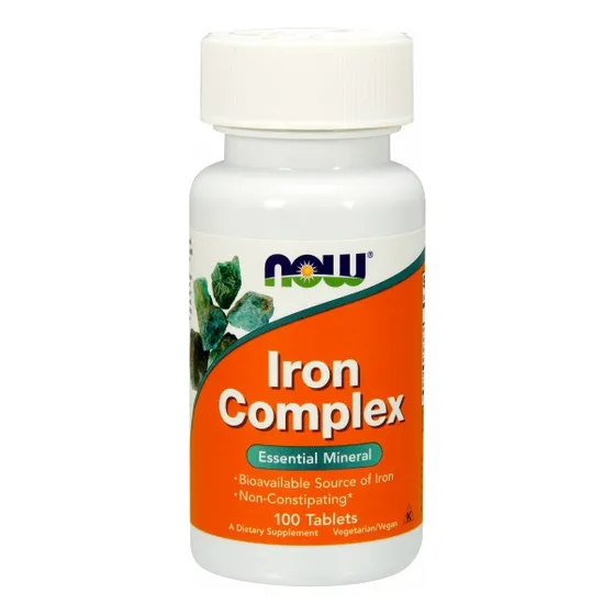 Suplemento Iron Complex 100 Comprimidos Now Foods (paquete D