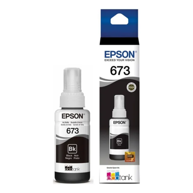 Epson Botella De Tinta Color Negro, Código T673120