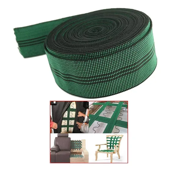Huincha Elástica Para Tapicería, 8cm Ancho / 25 Metros Cinta