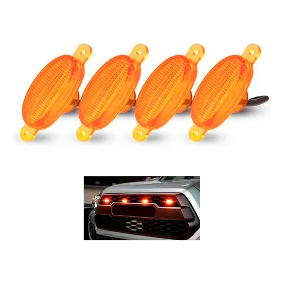 Luces Led Amarilla Para Persiana Parrilla Frente Tipo Raptor