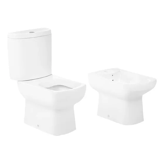 Inodoro Con Mochila Bidet Roca Dama Senso Doble Descarga 3c
