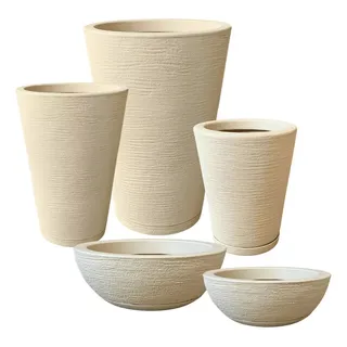 Kit Vasos Luxo Decor Planta Casa Jardim Com Bacias+pratos Kit Vasos Luxo Decor Planta Casa Jardim Com Bacias+pratos