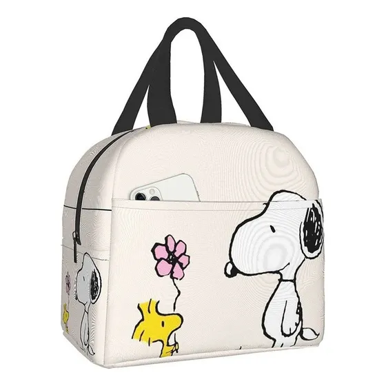Bolsa De Almuerzo Snoopy Nombre Del Diseño Floreado Color Picture Color