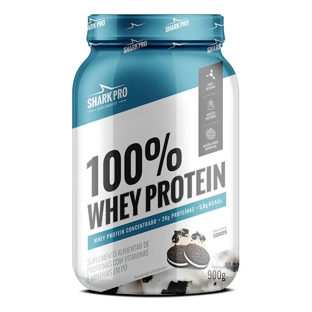 Whey 100% Whey Protein Concentrado - Shark Pro Sabor Cookies Whey 100% Whey Protein Concentrado - Shark Pro Sabor Cookies