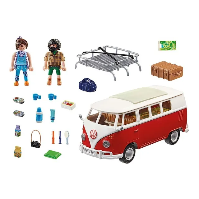 Playmobil Volkswagen Combi T1 Camping Bus 74 Pzas 70176