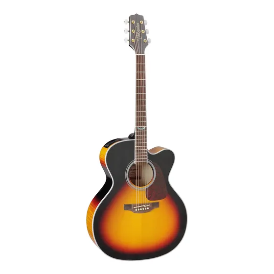Violão acústico Takamine GJ72CE para destros brown sunburst brilhante
