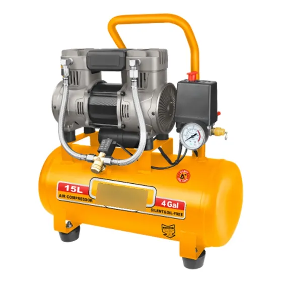 Compresor 15lt 1.5hp Libre De Aceite Bajo Ruido Ingco Acs111 Color Amarillo Fase Eléctrica Bifásica Frecuencia 50 Hz