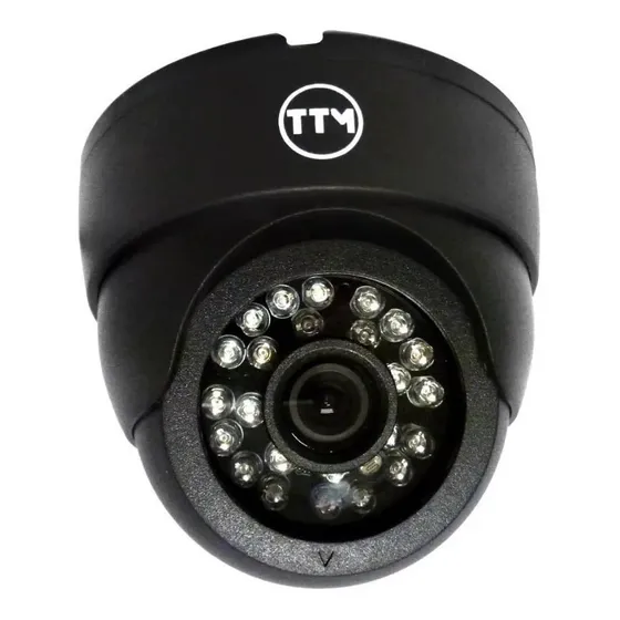 Camara Domo Interior Lente 3.6mm 24 Led Cmos Color Ttm-802bc