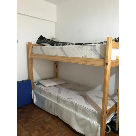 Cama Cucheta De 1 Plaza, Se Vende Con Almohadas Y Colchones.