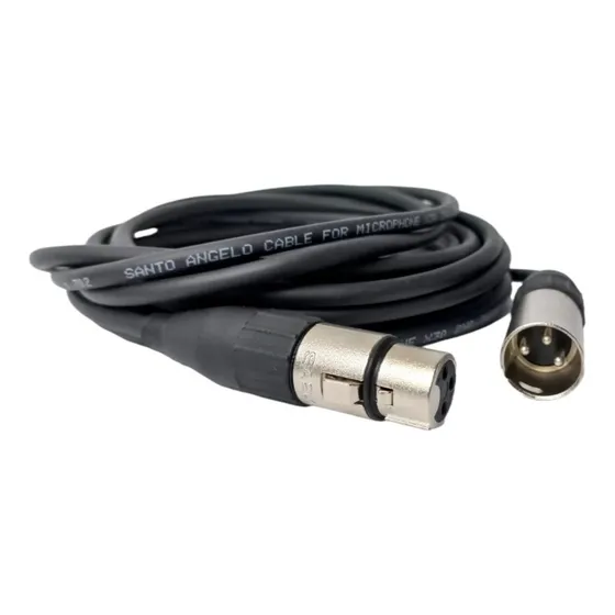 Cabo Microfone Xlr Balanceado Dmx Santo Ângelo 1 Metro