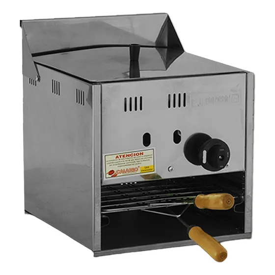 Panchera Con Carlitera A Gas Calabro Acero Inoxidable Gas Envasado